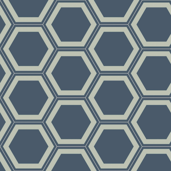 Picture of Bisazza Mosaico - Cementiles Decorations Hex Honey Avio