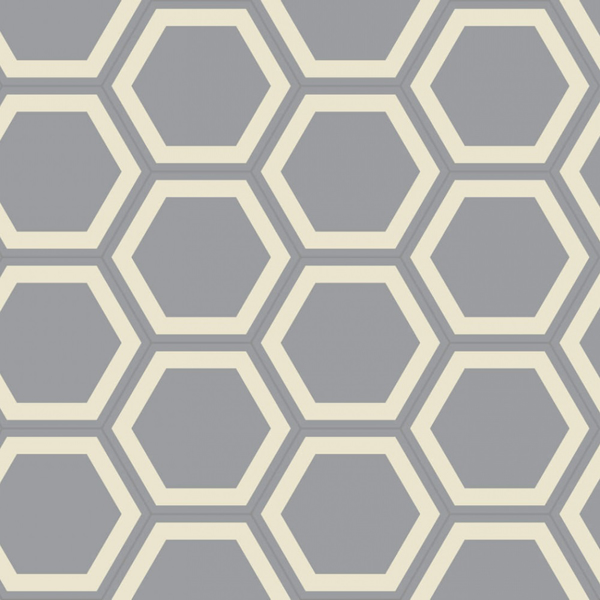 Picture of Bisazza Mosaico - Cementiles Decorations Hex Honey Beton