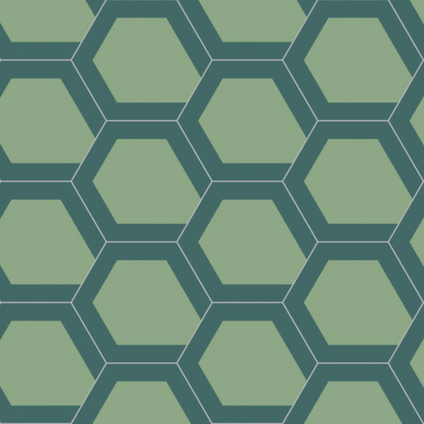 Picture of Bisazza Mosaico - Cementiles Decorations Hex Lucy 14