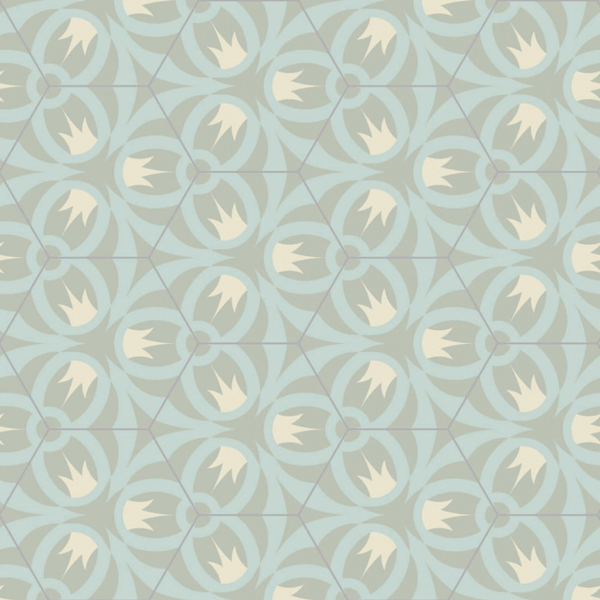 Picture of Bisazza Mosaico - Cementiles Decorations Hex Oak Iceberg