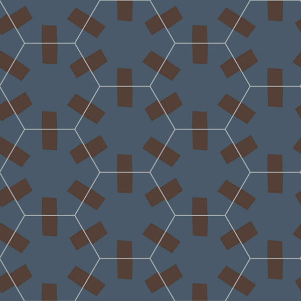Picture of Bisazza Mosaico - Cementiles Decorations Hex Tac Night