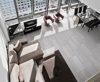 Picture of MS International - Watercolor Chevron Mosaic Grigio