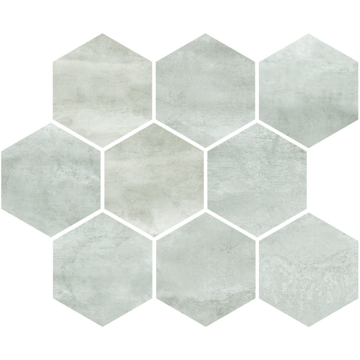 Picture of American Wonder Porcelain - Bravado Mosaic Hex Steel Gray