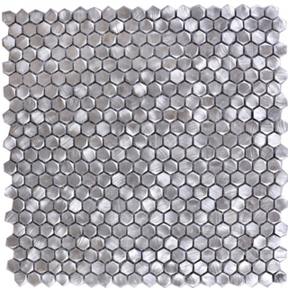 Picture of Bati Orient - Metal Art Mosaics Medium Hexagon Silver Aluminum