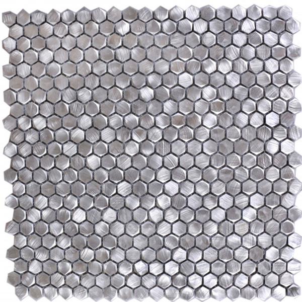 Picture of Bati Orient - Metal Art Mosaics Medium Hexagon Silver Aluminum