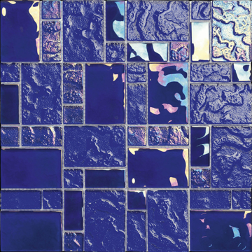 Picture of Alttoglass - Pacific Dark Blue Square