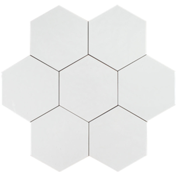 Picture of Tesoro - Albatross Hexagon White Glossy