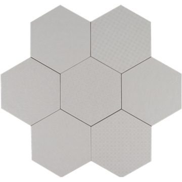 Picture of Tesoro - Albatross Hexagon Deco Pumice Deco Glossy