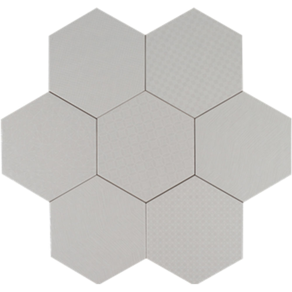 Picture of Tesoro - Albatross Hexagon Deco Pumice Deco Glossy
