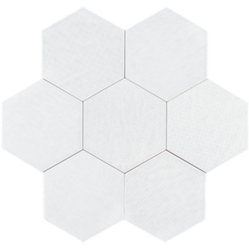 Picture of Tesoro - Albatross Hexagon Deco White Deco Glossy