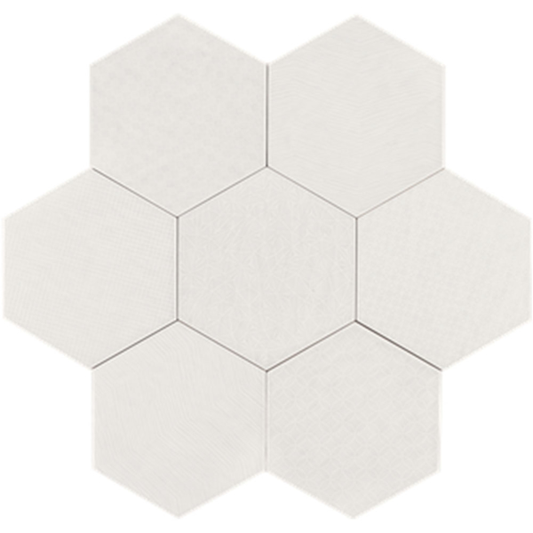Picture of Tesoro - Albatross Hexagon Deco Cream Deco Matte