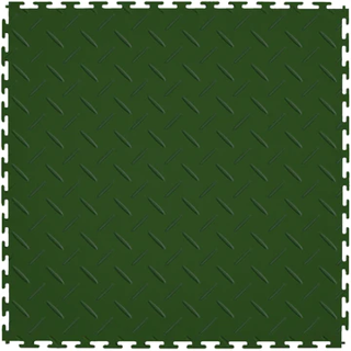 Picture of Perfection Floor Tile - Diamond Plate Green