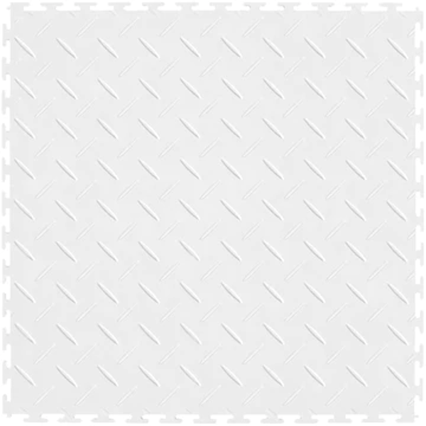 Picture of Perfection Floor Tile - Diamond Plate White
