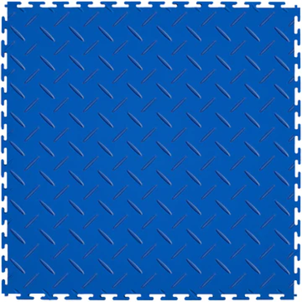 Picture of Perfection Floor Tile - Diamond Plate Blue