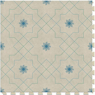 Picture of Perfection Floor Tile - Margo Pinwheel - Vanilla