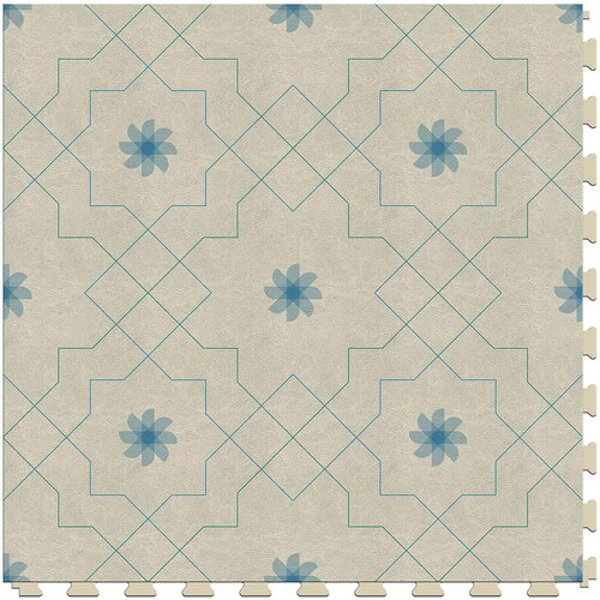Picture of Perfection Floor Tile - Margo Pinwheel - Vanilla