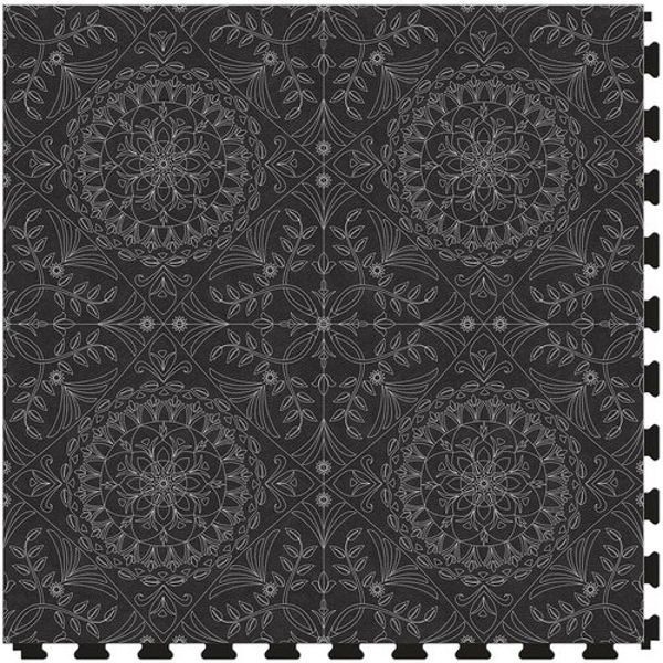 Picture of Perfection Floor Tile - Margo Medallion Black