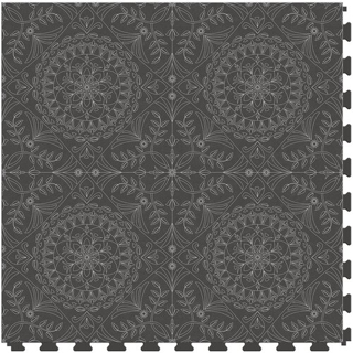 Picture of Perfection Floor Tile - Margo Medallion Gray