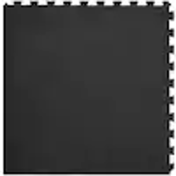 Picture of Perfection Floor Tile - Leather Look Black Rhino