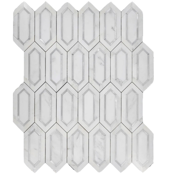 Picture of Elon Tile & Stone - Aluminum Picket Pearl White Silver Polished