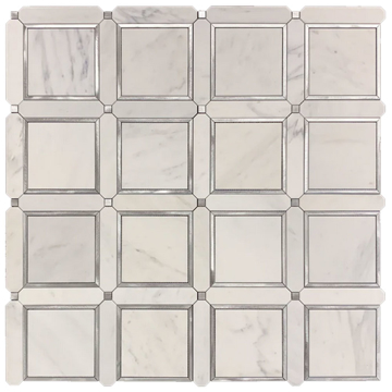 Picture of Elon Tile & Stone - Aluminum Frame Pearl White Silver