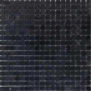 Picture of Elon Tile & Stone - 5/8 x 5/8 Square Mosaics Black Polished