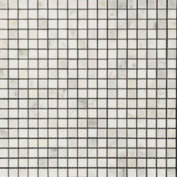 Picture of Elon Tile & Stone - 5/8 x 5/8 Square Mosaics Pearl White Honed