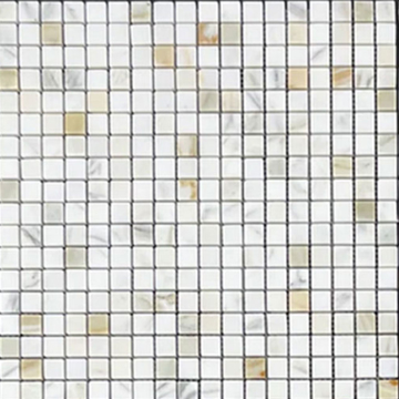 Picture of Elon Tile & Stone - 5/8 x 5/8 Square Mosaics Calacatta Gold Polished