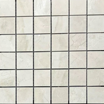 Picture of Elon Tile & Stone - 2 x 2 Square Mosaics Crema Marfil Honed