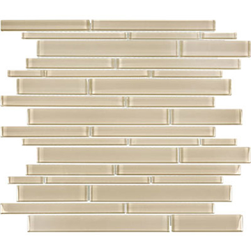 Picture of Anatolia Tile & Stone - Bliss Element Random Strip Mosaic Earth