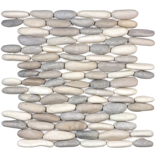 Picture of Anatolia Tile & Stone - Bliss Zen Natural Stacked Pebble Stone Mosaic Harmony Warm Blend