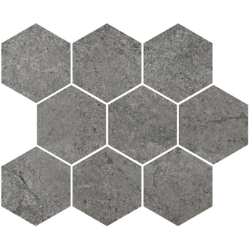 Picture of Del Conca - Chamonix Hexagon Mosaic Dark Gray