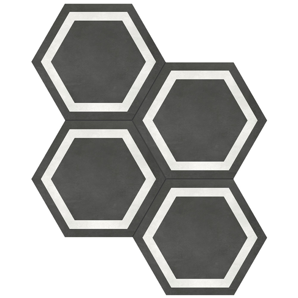 Picture of Anatolia Tile & Stone - Form Hexagon Frame Graphite