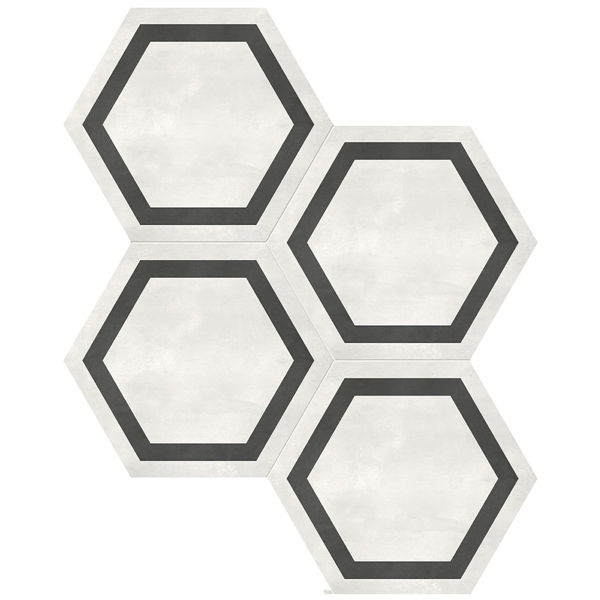 Picture of Anatolia Tile & Stone - Form Hexagon Frame Ivory