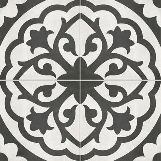 Picture of Anatolia Tile & Stone - Form Deco 8 x 8 Monochrome Lotus