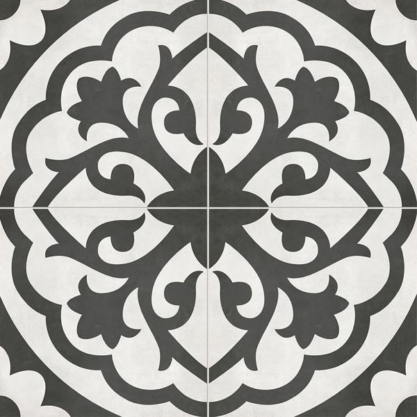 Picture of Anatolia Tile & Stone - Form Deco 8 x 8 Monochrome Lotus
