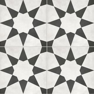 Picture of Anatolia Tile & Stone - Form Deco 8 x 8 Monochrome Stellar