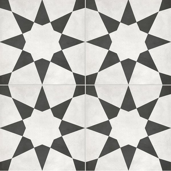 Picture of Anatolia Tile & Stone - Form Deco 8 x 8 Monochrome Stellar