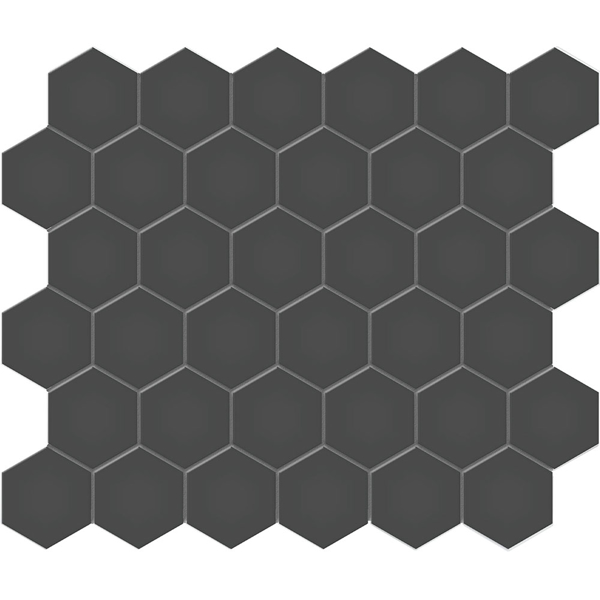 Picture of Anatolia Tile & Stone - Soho 2 Inch Hexagon Mosaic Retro Black