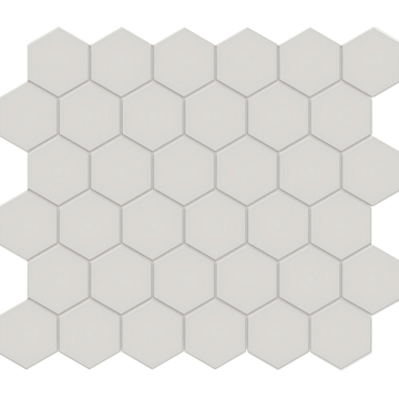 Picture of Anatolia Tile & Stone - Soho 2 Inch Hexagon Mosaic Halo Grey Unglazed