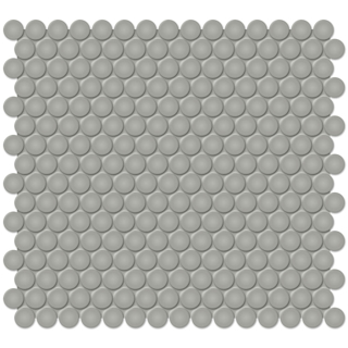 Picture of Anatolia Tile & Stone - Soho Penny Round Mosaic Cement Chic Matte