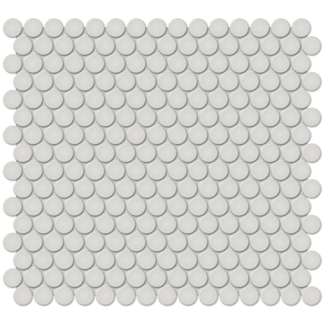 Picture of Anatolia Tile & Stone - Soho Penny Round Mosaic Halo Grey Matte