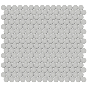 Picture of Anatolia Tile & Stone - Soho Penny Round Mosaic Loft Grey Matte