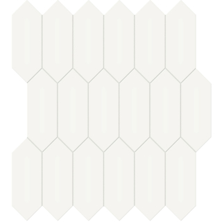 Picture of Anatolia Tile & Stone - Soho Picket Mosaic Canvas White