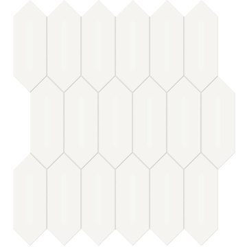 Picture of Anatolia Tile & Stone - Soho Picket Mosaic Canvas White