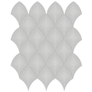 Picture of Anatolia Tile & Stone - Soho Scallop Mosaic Loft Grey