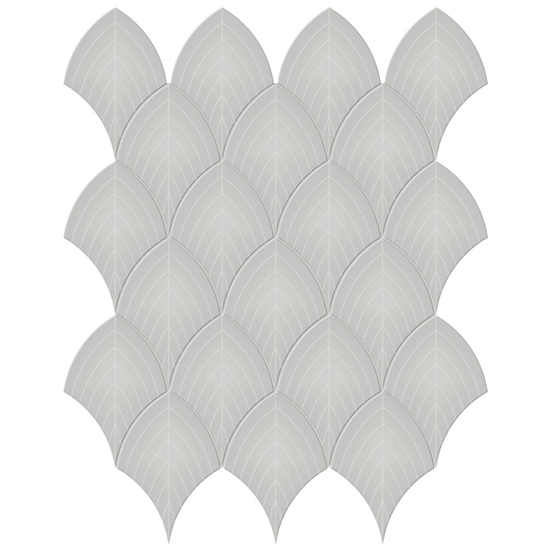 Picture of Anatolia Tile & Stone - Soho Scallop Mosaic Loft Grey