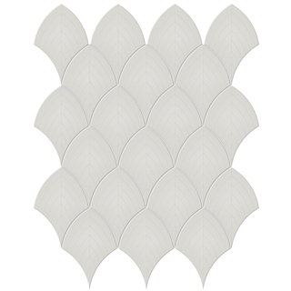 Picture of Anatolia Tile & Stone - Soho Scallop Mosaic Halo Grey