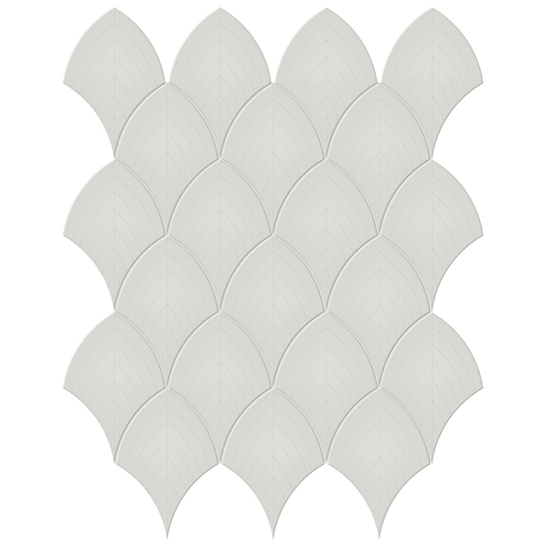 Picture of Anatolia Tile & Stone - Soho Scallop Mosaic Halo Grey