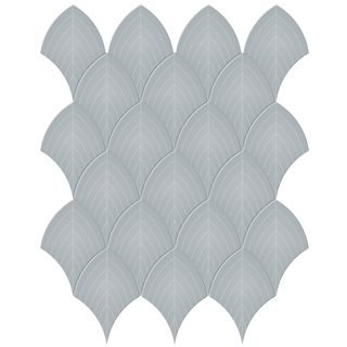 Picture of Anatolia Tile & Stone - Soho Scallop Mosaic Cloud Blue